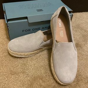 Brand New - Toms Palma Drizzle Grey Suade